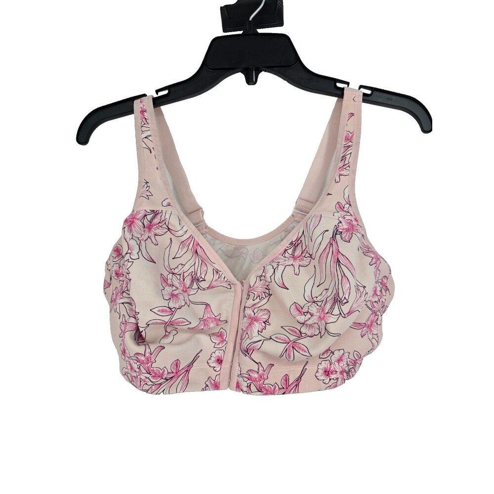 Catherines Women's Size 44DDD Plus Size Front-Close Cotton Comfort Bra